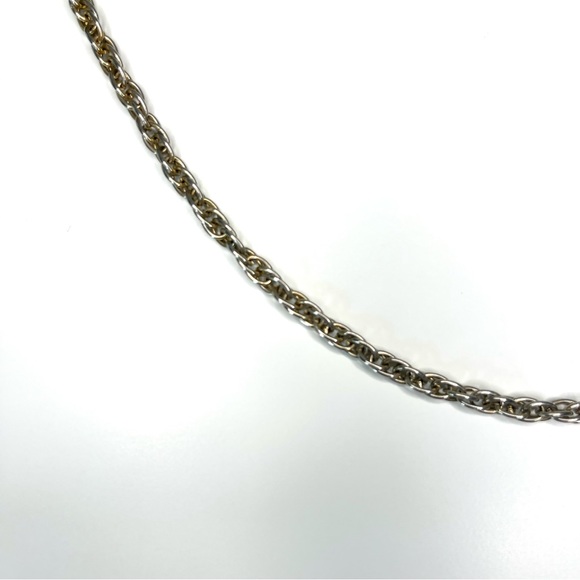 • the vtg gold & silver tone chain necklace - Picture 6 of 7
